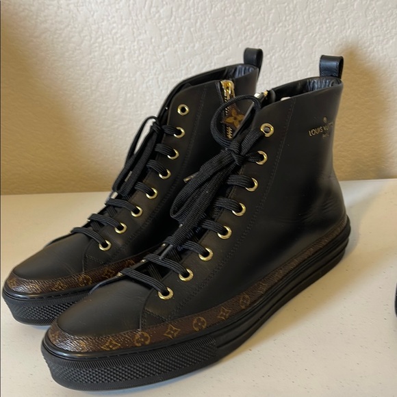 Reserved Cole bundle Black High-Top Stellar boots black lv slippers Sz 41 - Picture 6 of 10